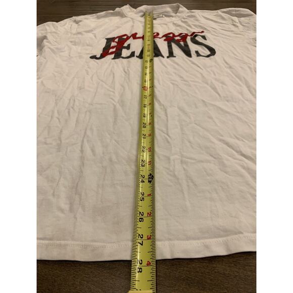 Guess Jeans Mens Guess Jeans Spellout White Short Sleeve T-Shirt Size M MEDIUM - Picture 8 of 8